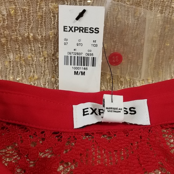 Beautiful Express red blouse - Picture 3 of 8